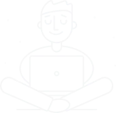 Relaxed person icon representing step 3, feeling hydrated, energised and refreshed after LiquidHydrate liquid hydrate.